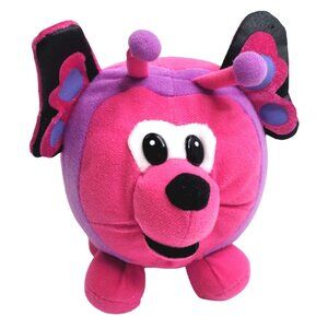 Peek-A-Boo Toys Baby Butterfly 6" Round Bug Pink Purple Plush Stuffed Toy 3+